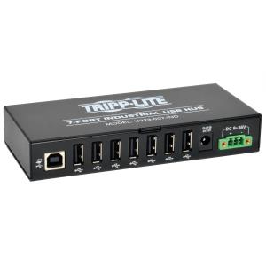 TRIPP LITE USB 2.0 Hi-Speed Hub 7-Port Rugged Industrial with 15KV ESD Immunity and metal case Mountable