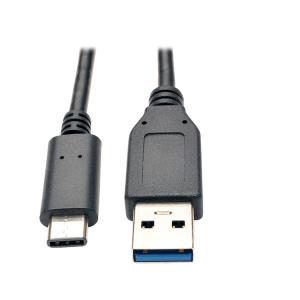 TRIPP LITE USB 3.1 Gen 1 (5 Gbps) Cable USB Type-C (USB-C) to USB Type-A M/M 3-ft 91cm