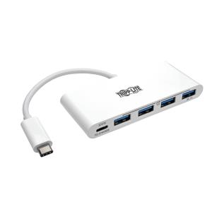 TRIPP LITE USB 3.1 Gen 1 Portable Hub 4-Port USB-C to (x4) USB-A with USB-C Charging Port
