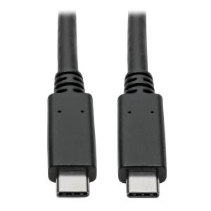 TRIPP LITE USB-C to USB-C Cable (M/M) - 3.1, 10 Gbps, 5A Rating, USB-IF Certified, Thunderbolt 3, 91cm 3ft