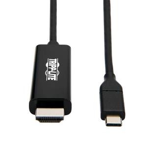 TRIPP LITE USB-C to HDMI Adapter Cable (M/M) - 3.1, Gen 1, Thunderbolt 3, 4K @ 60 Hz, Converter on HDMI End, Black 6ft 1.8m