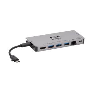 TRIPP LITE Docking Station USB-C - HDMI / 3x USB-A / Gbe / SD Card Reader - 100w Power delivery - Detachable Cord