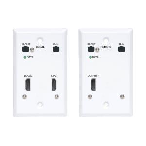 HDMI OVER CAT6 EXTENDER KIT/ WALLPLATE TRANSMITTER AND RECEIV