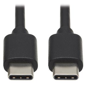 TRIPP LITE USB-C Cable (M/M) - USB 2.0, Thunderbolt 3, 60W PD Charging, Black, 0.9m