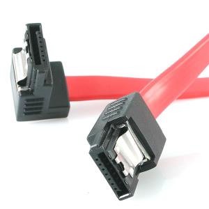 Latching SATA Cable - 1 Right Angle M/m 30cm