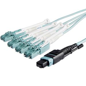 Mpo/ Mtp To Lc Breakout Cable - Plenum-rated - Om3, 40GB - Push/pull-tab - 10m