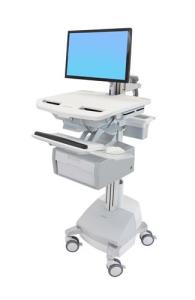 Styleview Cart With LCD Arm SLA Powered 1 Tall Drawer (1 Large Tall Drawer X 1 Row) Uk/ie