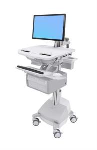 Styleview Cart With LCD Arm SLA Powered 2 Tall Drawers (2 Medium Tall Drawers X 1 Row) Uk/ie