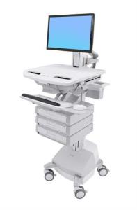 Styleview Cart With LCD Pivot SLA Powered 3 Drawers (1 Large Drawer X 3 Rows) Uk/ie