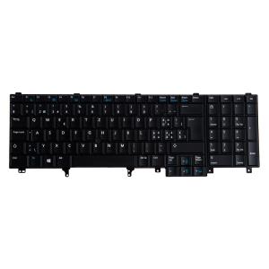 Keyboard Latitude E6220 - Black - 84 Non-lit - Qwertzu Swiss Lux