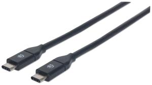 USB 3.1 Cable Gen 2, Type-C Male to Type-C Male, 10 Gbps, 1m Black