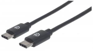 USB 2.0 Cable Type-C Male To Type-C Male 480mbps 50cm Black