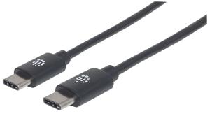 USB 2.0 Cable Type-C Male To Type-C Male 480Mbps 2m Black
