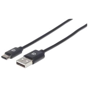USB 2.0 Cable Type-A Male To Type-C Male 480mbps 2m Black