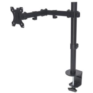 Universal Monitor Mount With Double-link Swing Arm Holds One 13in To 32in LCD Monitor Up To 8kg Black