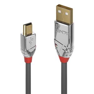 Cable - USB2.0 Type A To USB Mini-b - 2m - Cromo Line