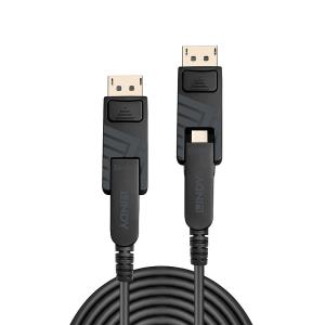 Cable Fibre Optic - Hybrid To Mini DisplayPort 1.4 - 10m