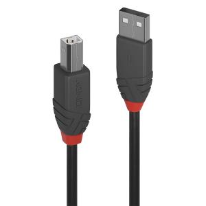 Cable - USB Type A Male To B Male - 50cm - Anthraline - Black