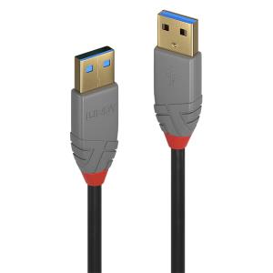 Cable - USB3.0 Type A Male To Male - Anthraline - 50cm - Black