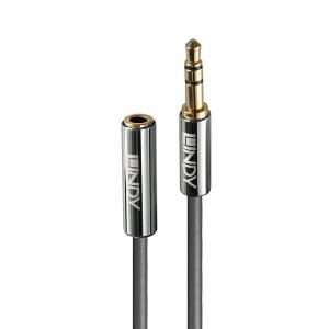 Exension Audio Cable - 3.5mm Male To Female - Cromoline - 1m - Black