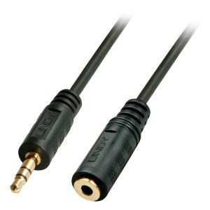 Audio Cable Premium - 3.5mm Stereo Jack To 3.5mm Stereo Socket - 3m - Black
