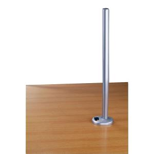 700mm In-desk Pole Silver