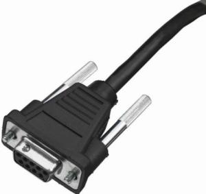 Cable Rs232 Black Db9 Female 2.9m (9.5´) Coiled 5v External Power