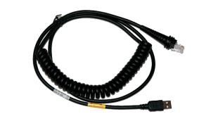 USB Cable Black 12v Locking 3m Coiled 5v Host Power