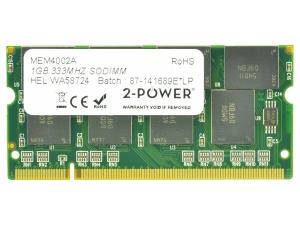 Memory 1GB Pc2700s 333MHz Ddr Cl2.5 SoDIMM (MEM4002A)