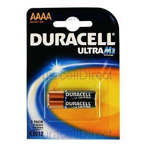 Duracell Ultra Power AAAA Batteries 2-pk