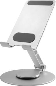 Turntable Phone Stand Silver