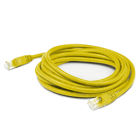 Network Patch Cable CAT6a - Rj-45 (male) To Rj-45 (male) - Utp Pvc Straight - Yellow - 1.5m