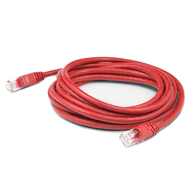 Network Patch Cable CAT6a - Rj-45 (male) To Rj-45 (male) - Stp Snagless - Red - 1m