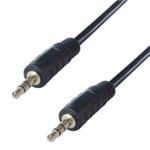 10m Premium 3.5mm Ster Jack Cable Mle To Mle Black Gld Conn