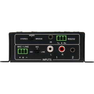 2 Audio Inputs + Microphone/lin Mixer 2x20w Control Panel Rs232
