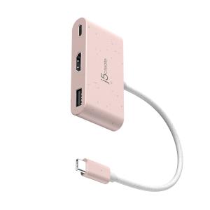 Converter Adapter - USB-c To Hdmi / USB Type-a With Power Delivery - Rose